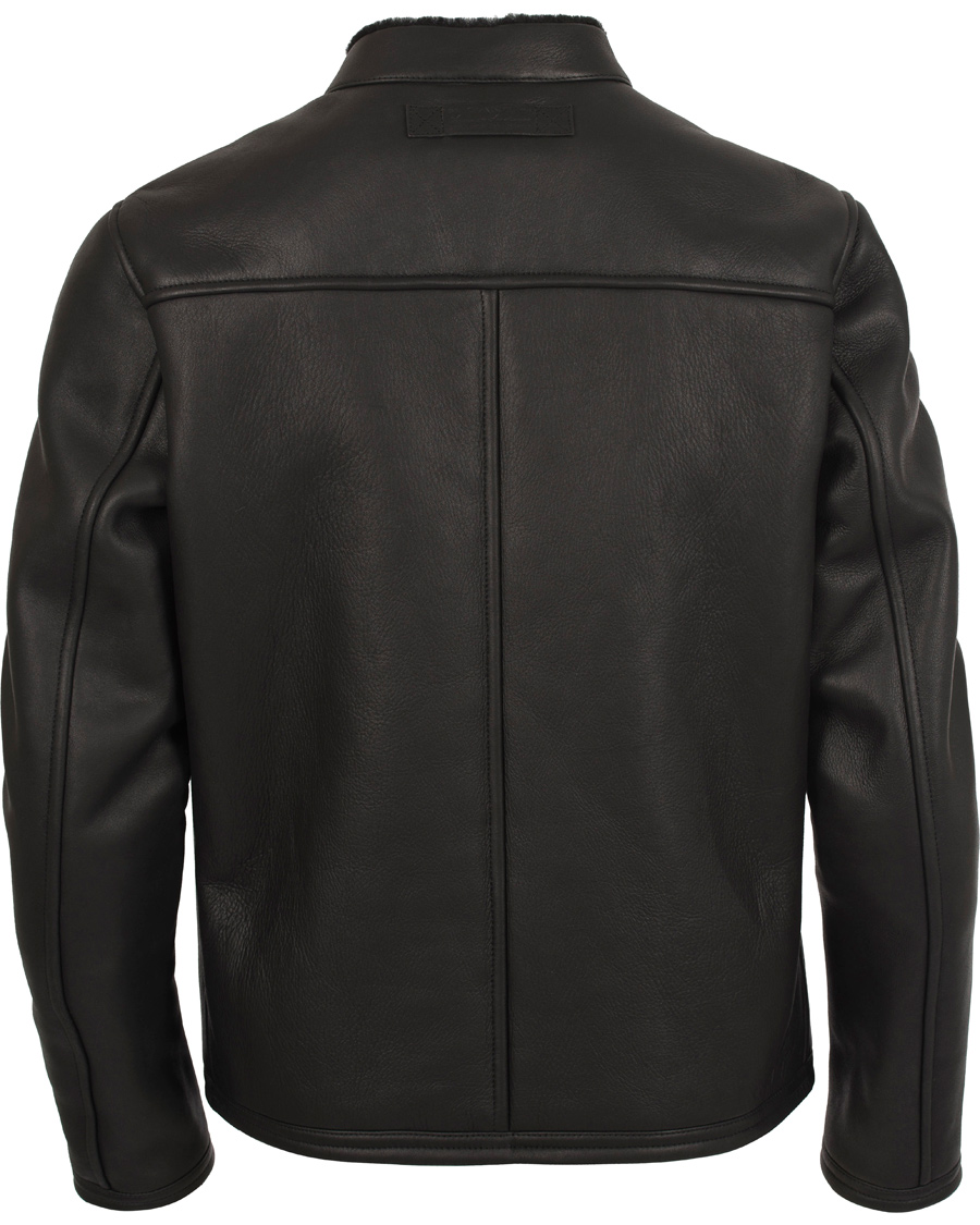 Herr | Jackor | GANT | The Racer Shearling Jacket Black