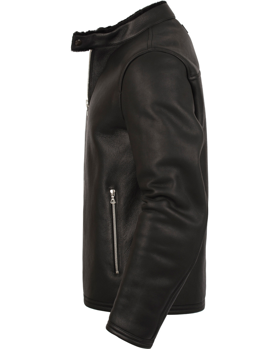 Herr | Jackor | GANT | The Racer Shearling Jacket Black