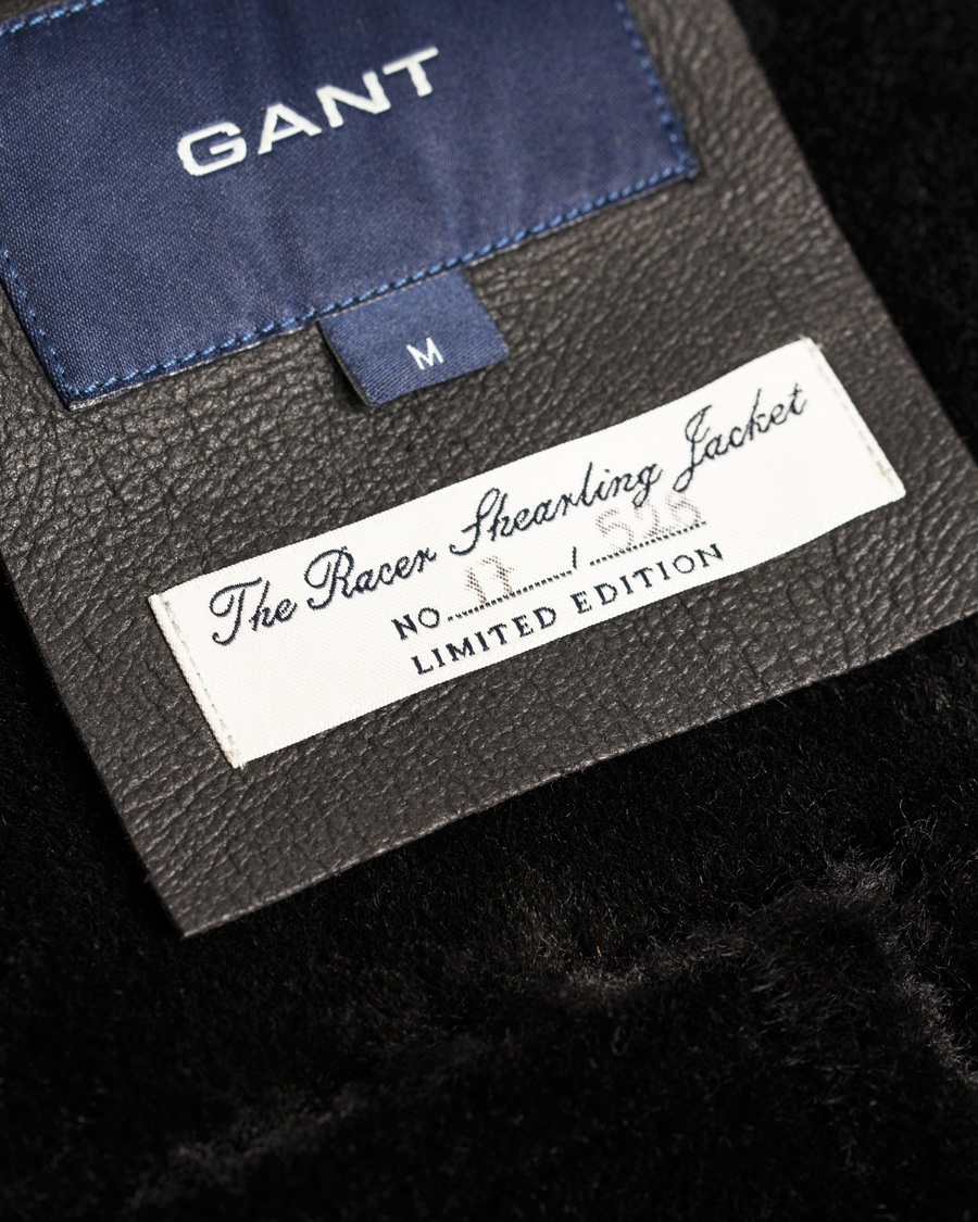 Herr | Jackor | GANT | The Racer Shearling Jacket Black