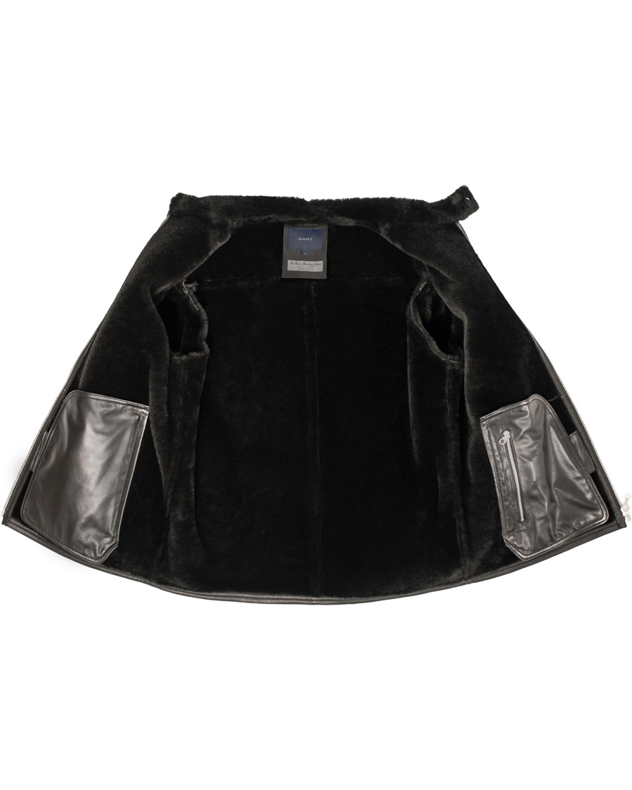 Herr | Jackor | GANT | The Racer Shearling Jacket Black