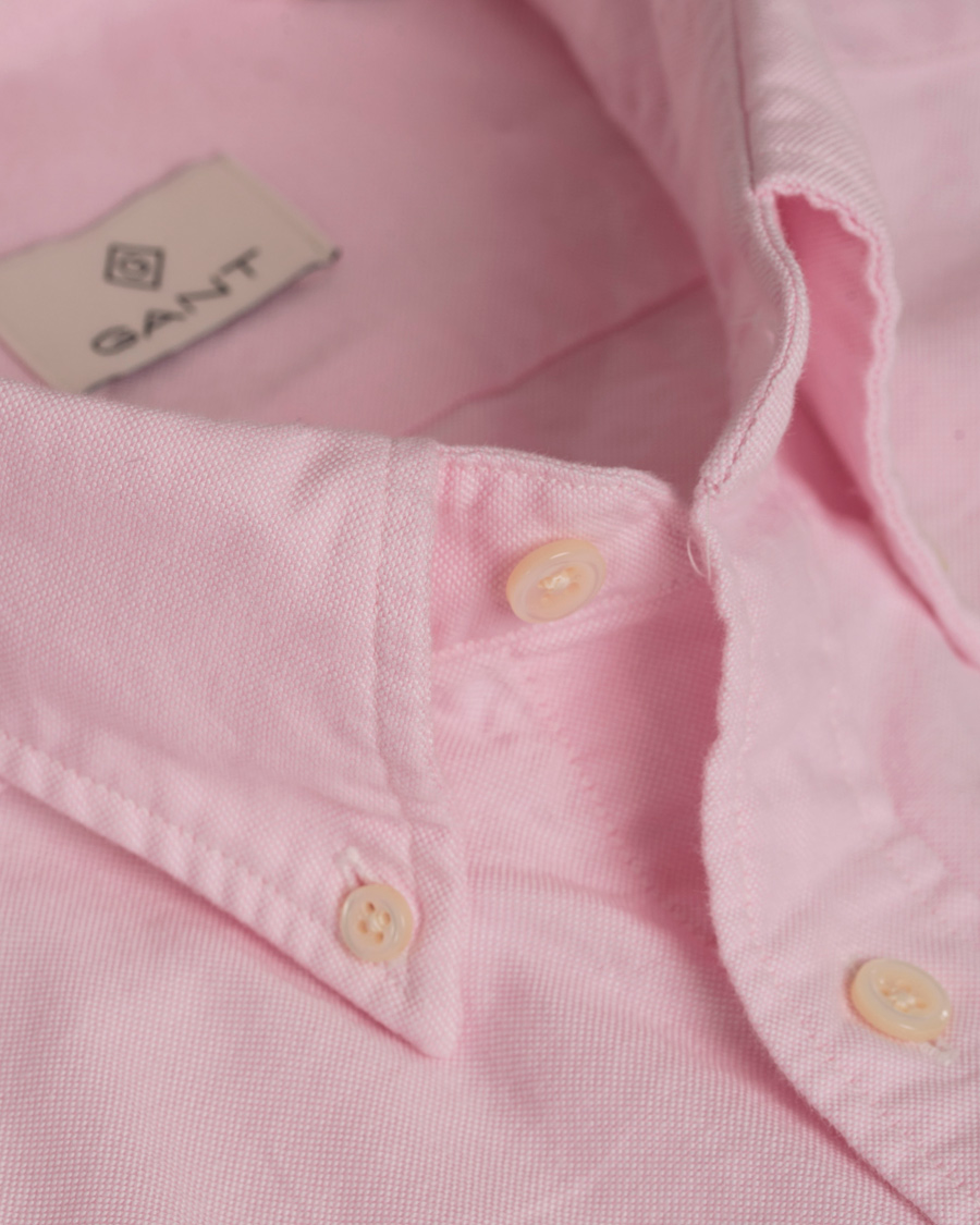 Herr | Skjortor | GANT Diamond G | The Perfect Oxford Fitted Body Shirt Pastel Pink