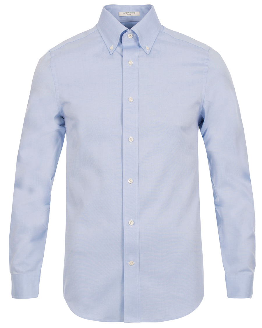 Herr | Skjortor | GANT Diamond G | The Pinpoint Oxford Fitted Body Shirt Capri Blue