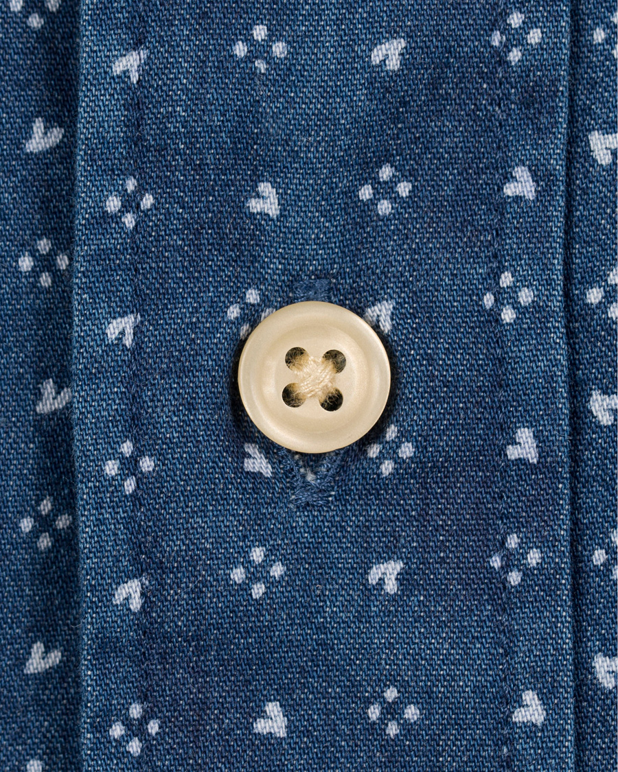 Herr | Skjortor | GANT | Manhattan Indigo Fitted Body Shirt Indigo