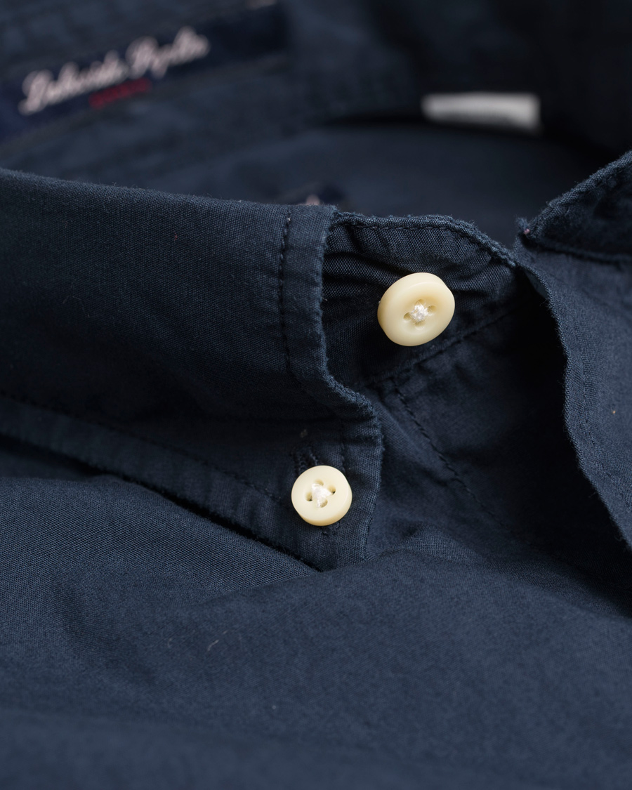 Herr | Skjortor | GANT | Lakeside Poplin Fitted Body Shirt Thunder Blue