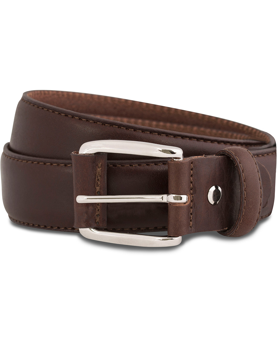 Herr | GANT Plain Leather 3,5 cm Belt Dark Brown | GANT | Plain Leather 3,5 cm Belt Dark Brown