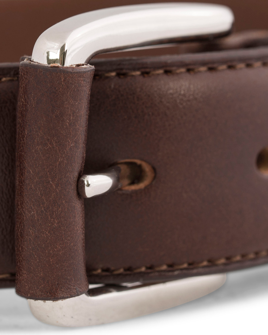 Herr | GANT Plain Leather 3,5 cm Belt Dark Brown | GANT | Plain Leather 3,5 cm Belt Dark Brown