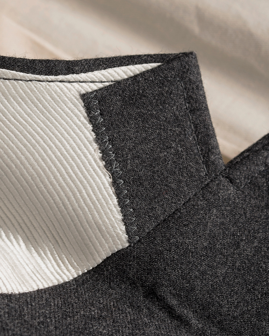 Herr | Kavajer | GANT Rugger | The Luxe Flannel Blazer Graphite Melange