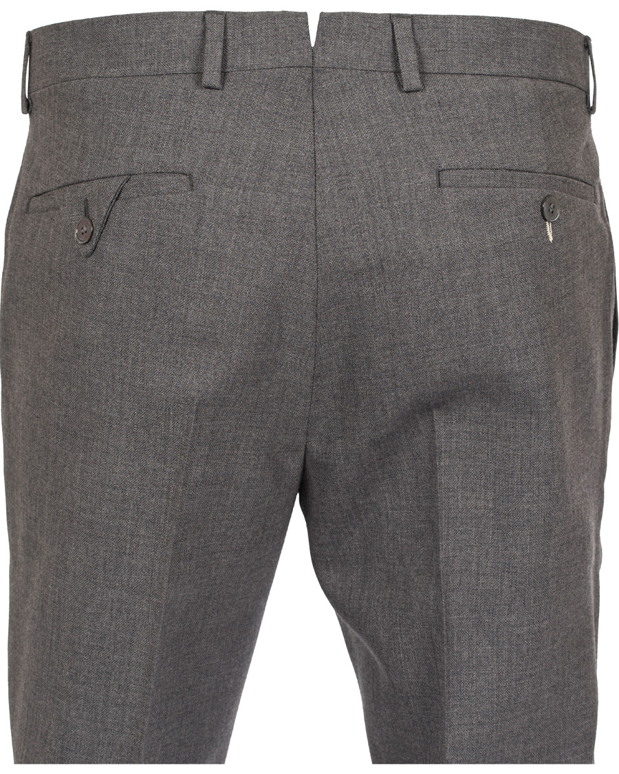 Herr | Byxor | GANT Rugger | Hopsack Smarty Pants Dark Grey Melange