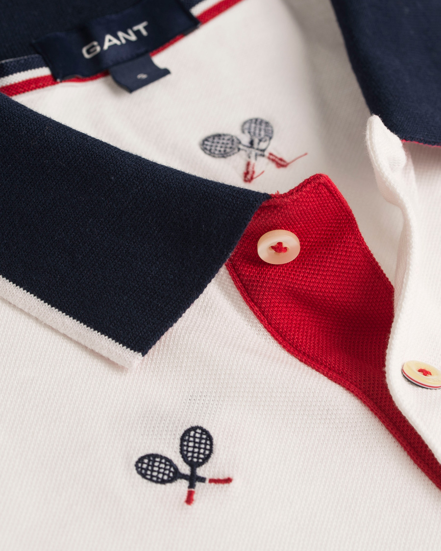 Herr | Pikéer | GANT | Tennis Racquet Pique Rugger Eggshell