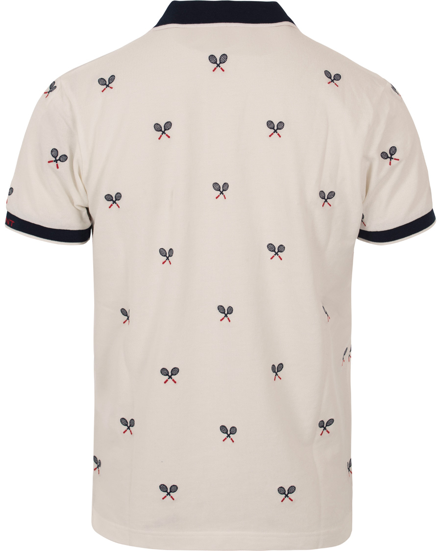 Herr | Pikéer | GANT | Tennis Racquet Pique Rugger Eggshell