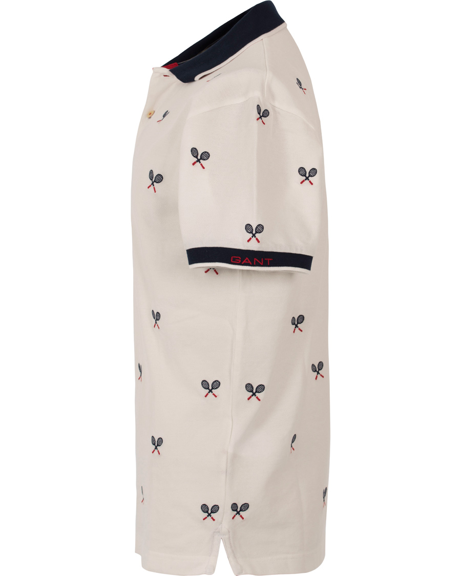 Herr | Pikéer | GANT | Tennis Racquet Pique Rugger Eggshell