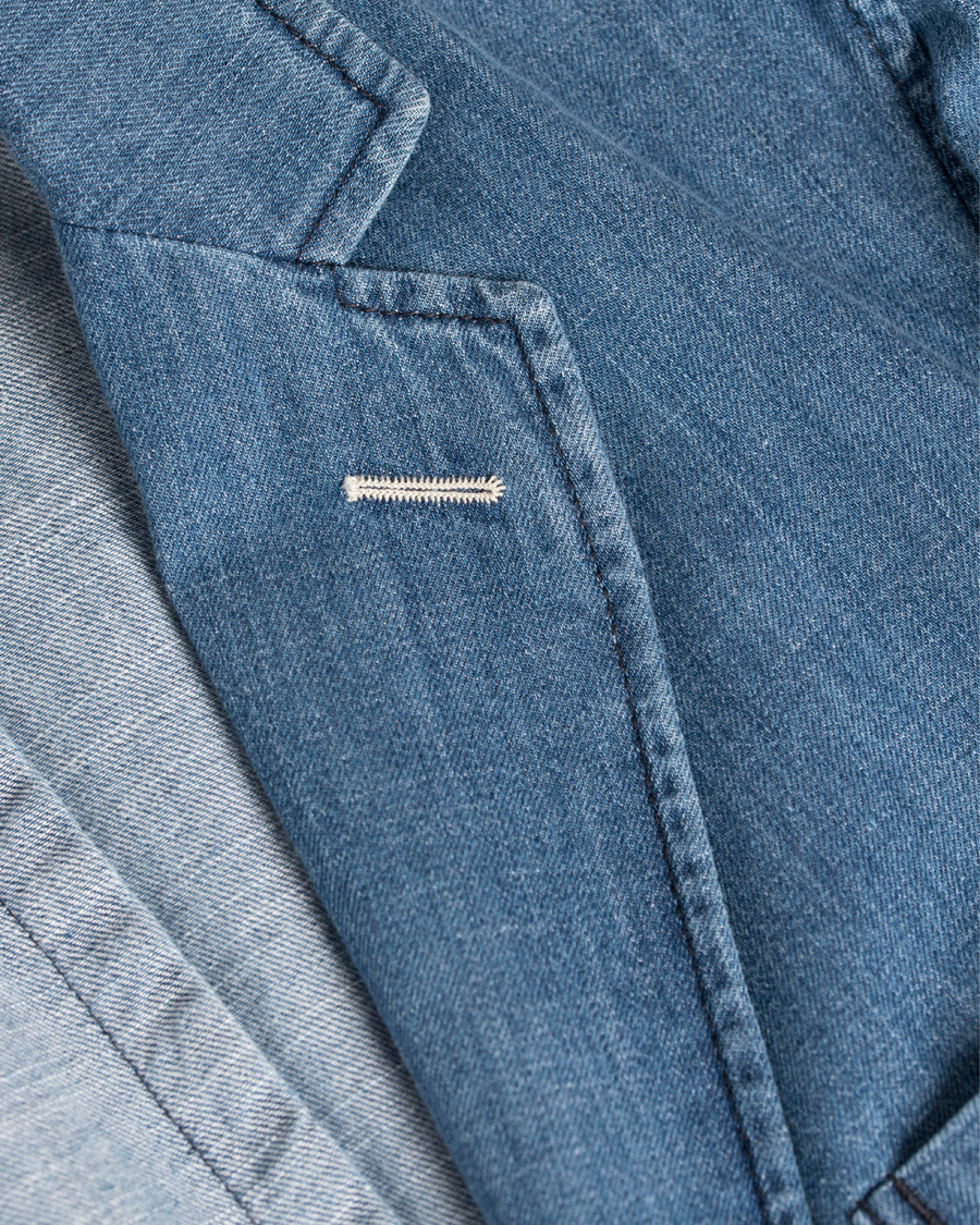 Herr | Kavajer | GANT Rugger | Denim Shirt Blazer Mid Bue