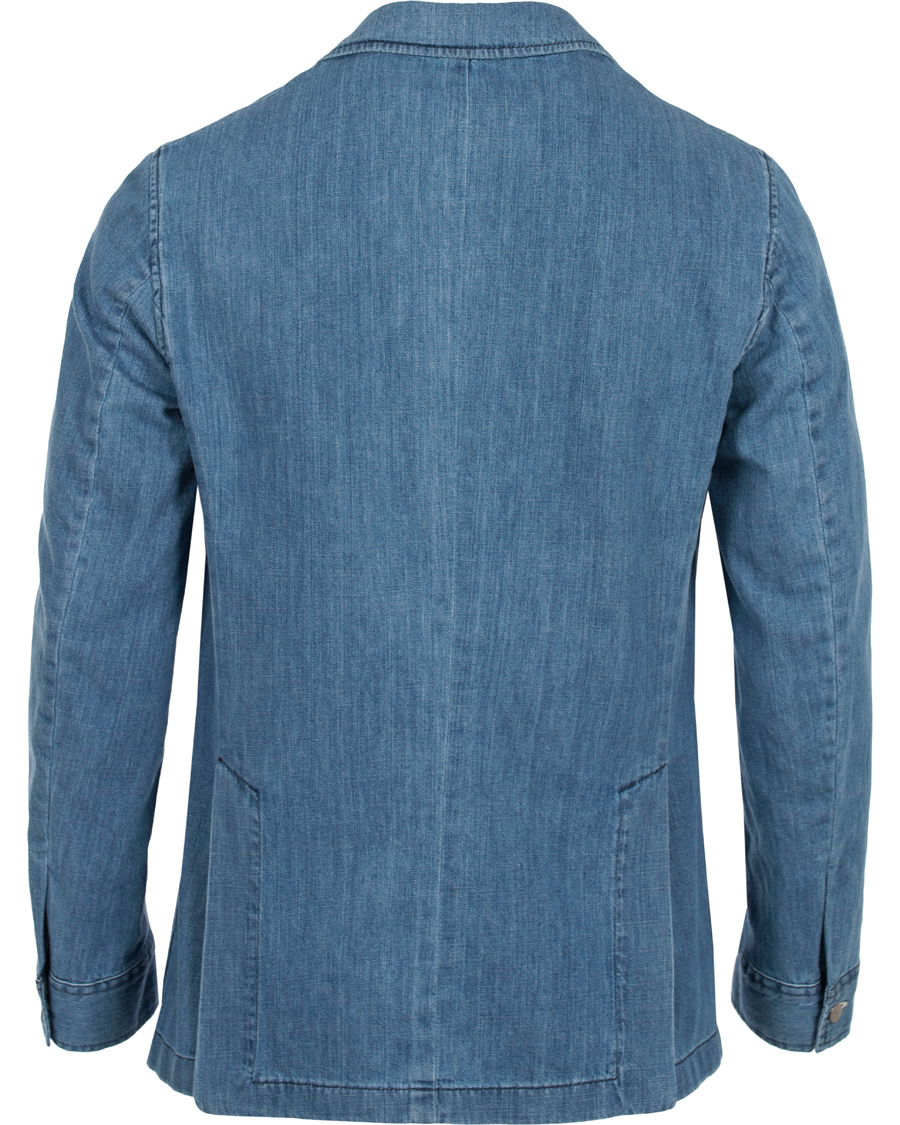 Herr | Kavajer | GANT Rugger | Denim Shirt Blazer Mid Bue