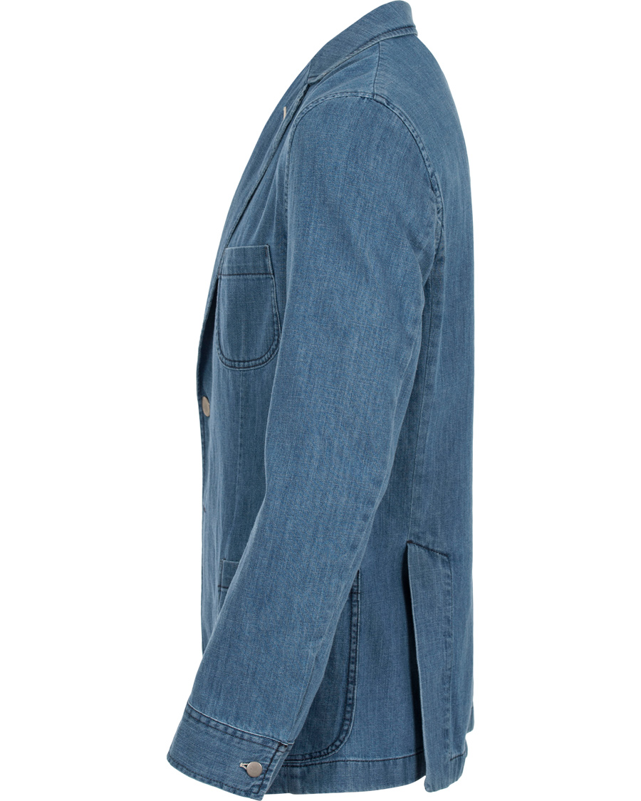 Herr | Kavajer | GANT Rugger | Denim Shirt Blazer Mid Bue
