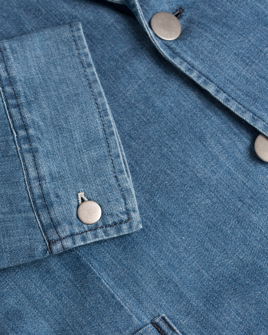 Herr | Kavajer | GANT Rugger | Denim Shirt Blazer Mid Bue