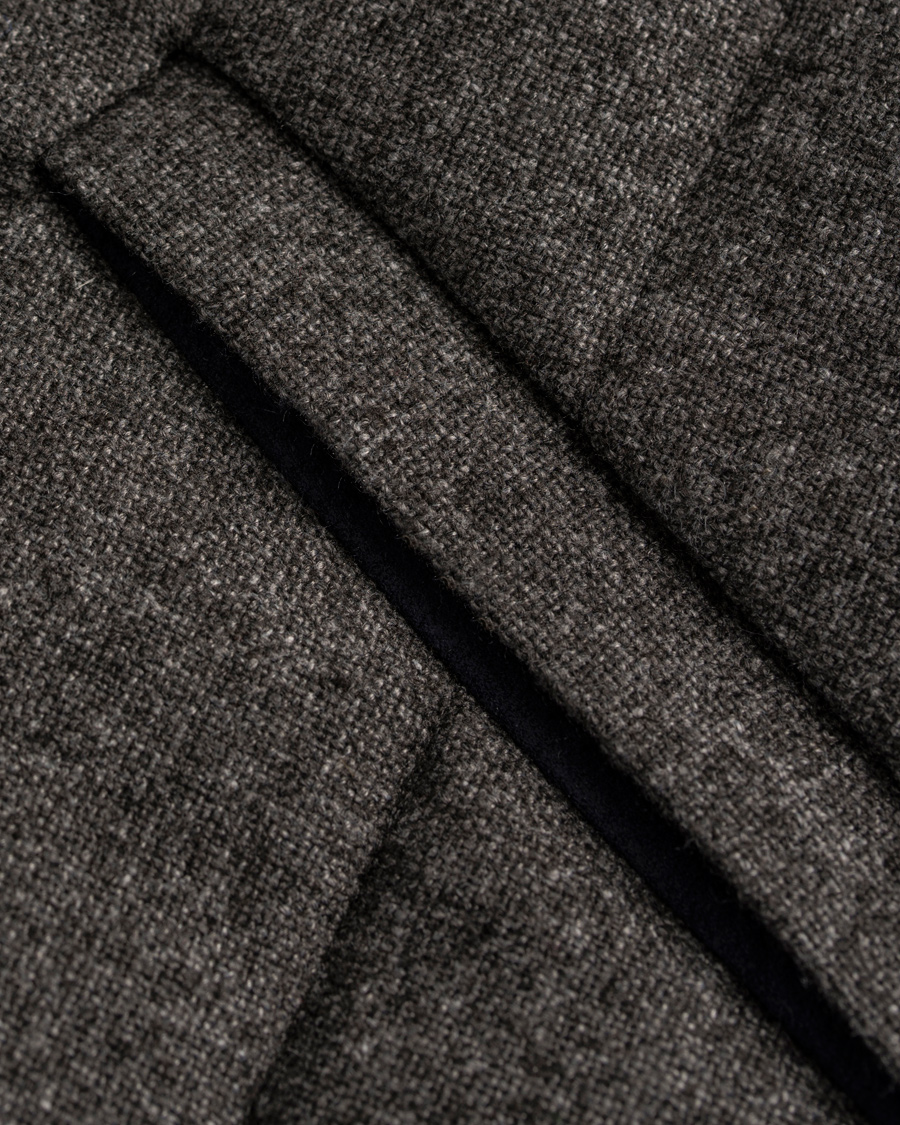 Herr | Jackor | Gran Sasso | Brushed Wool Reversible Vest Grey