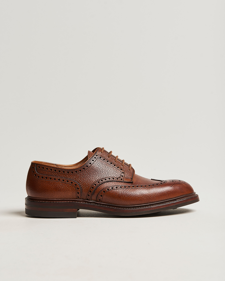 Herr | Brogues | Crockett & Jones | Pembroke Derbys Tan Grained Calf