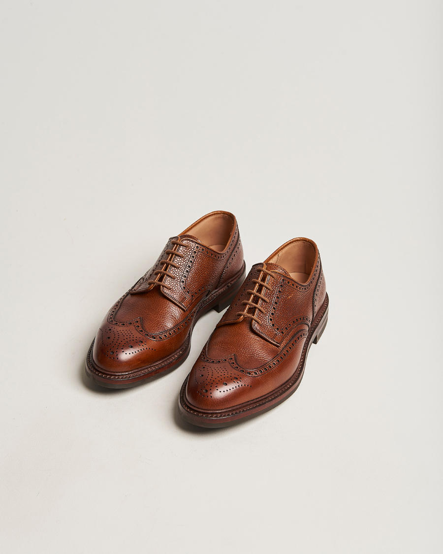 Herr | Tidlösa klassiker | Crockett & Jones | Pembroke Derbys Tan Grained Calf