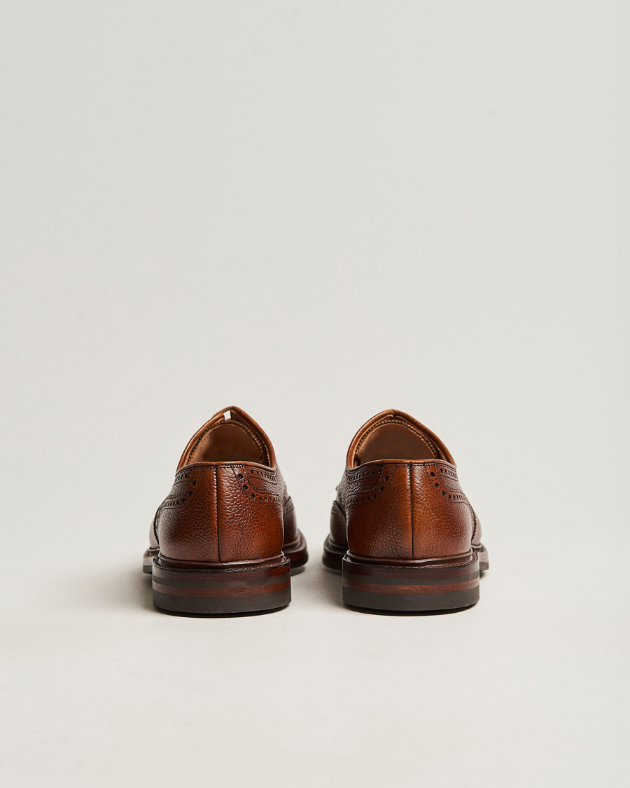 Herr | Brogues | Crockett & Jones | Pembroke Derbys Tan Grained Calf