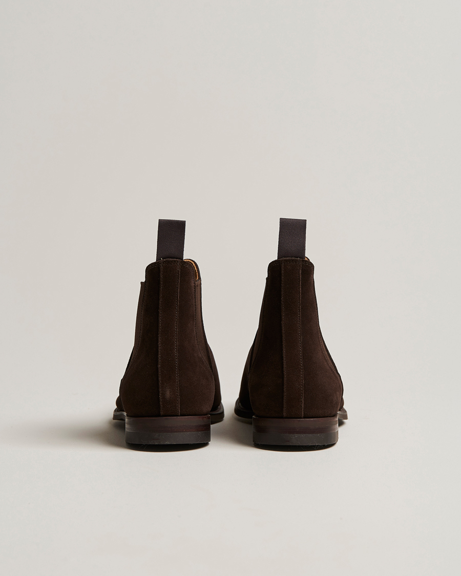 Herr | Kängor | Crockett & Jones | Chelsea 8 Boot Dark Brown Suede