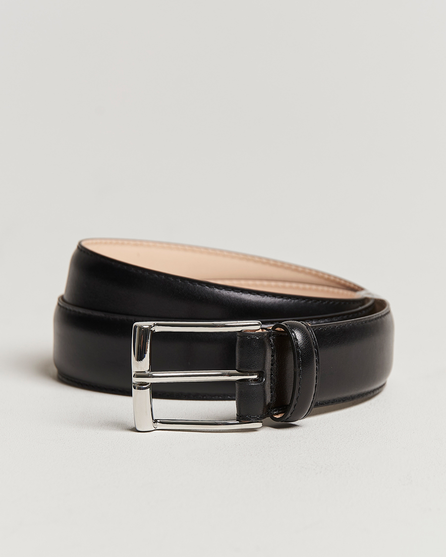 Herr | Bälten | Crockett & Jones | Belt 3,2 cm Black Calf