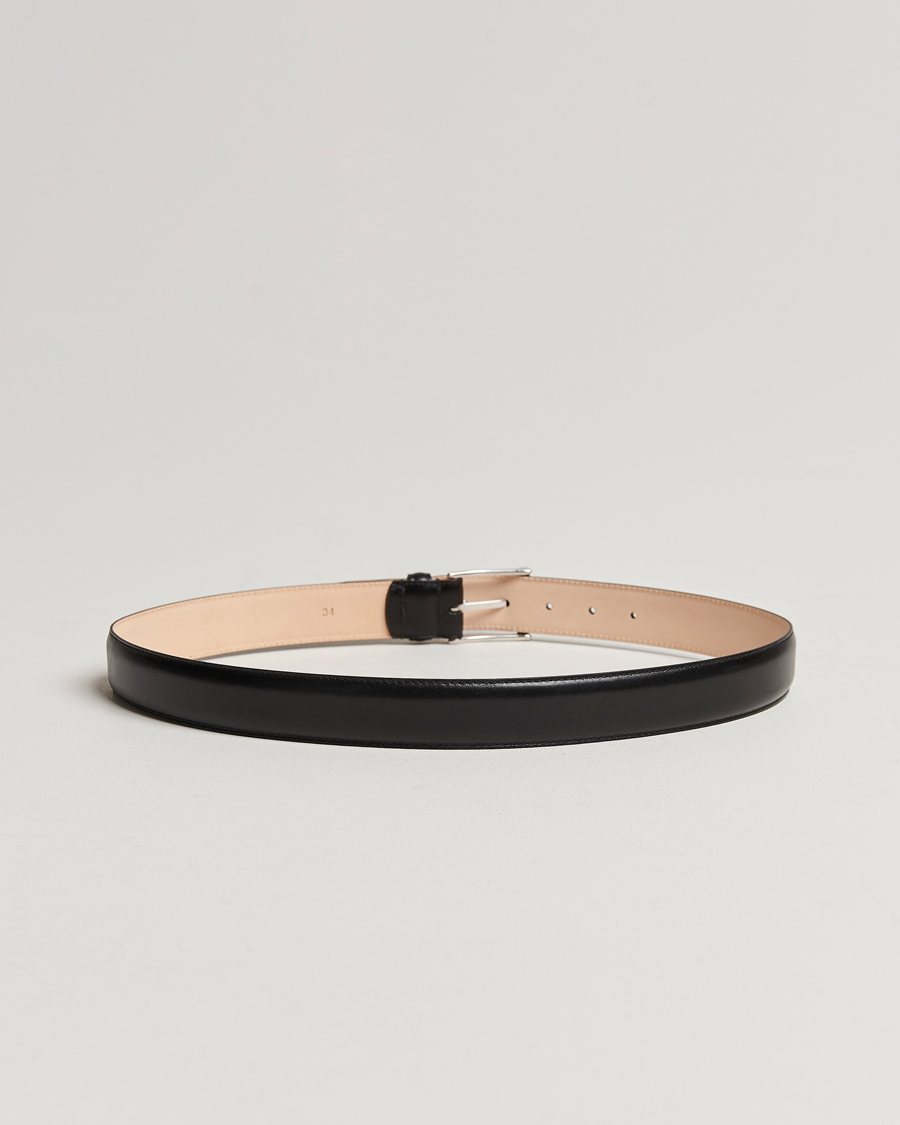 Herr | Avdelningar | Crockett & Jones | Belt 3,2 cm Black Calf