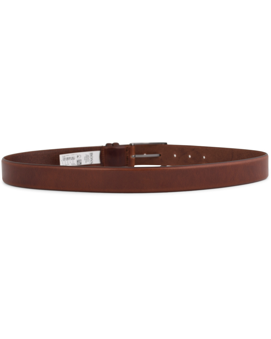Herr | BOSS Carmello Leather Belt 3,5 cm Medium Brown | BOSS BLACK | BOSS Carmello Leather Belt 3,5 cm Medium Brown