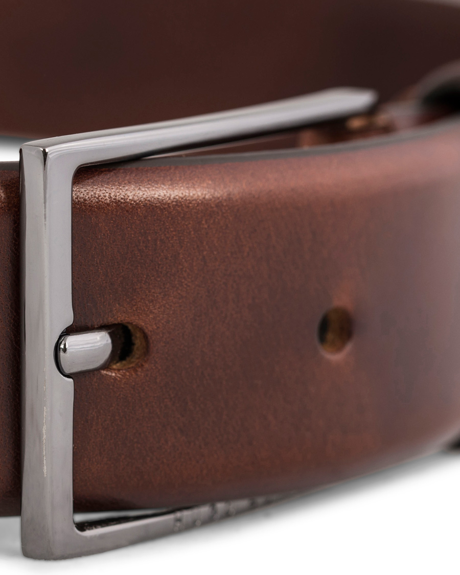 Herr | BOSS Carmello Leather Belt 3,5 cm Medium Brown | BOSS BLACK | BOSS Carmello Leather Belt 3,5 cm Medium Brown