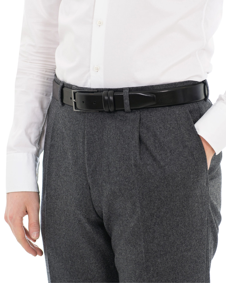 Herr | BOSS Carmello Leather Belt 3,5 cm Black | BOSS BLACK | BOSS Carmello Leather Belt 3,5 cm Black