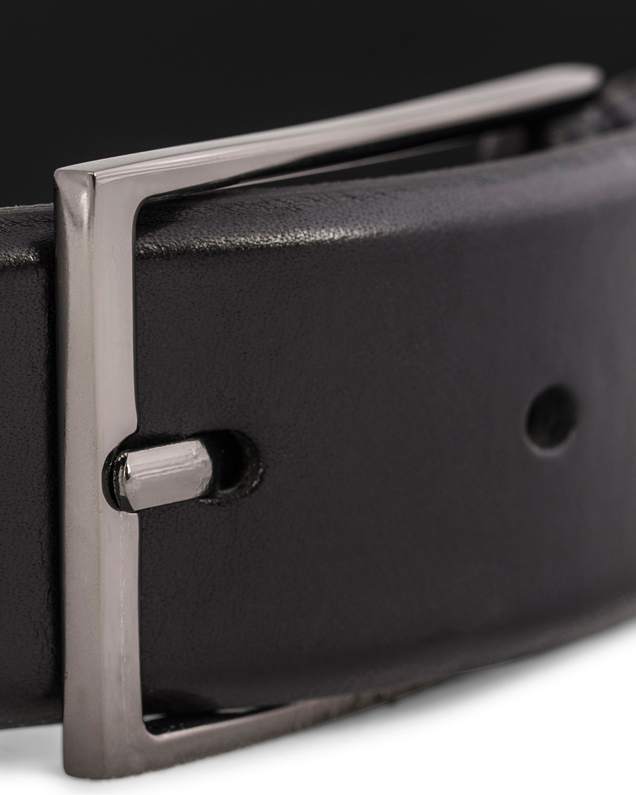 Herr | BOSS Carmello Leather Belt 3,5 cm Black | BOSS BLACK | BOSS Carmello Leather Belt 3,5 cm Black