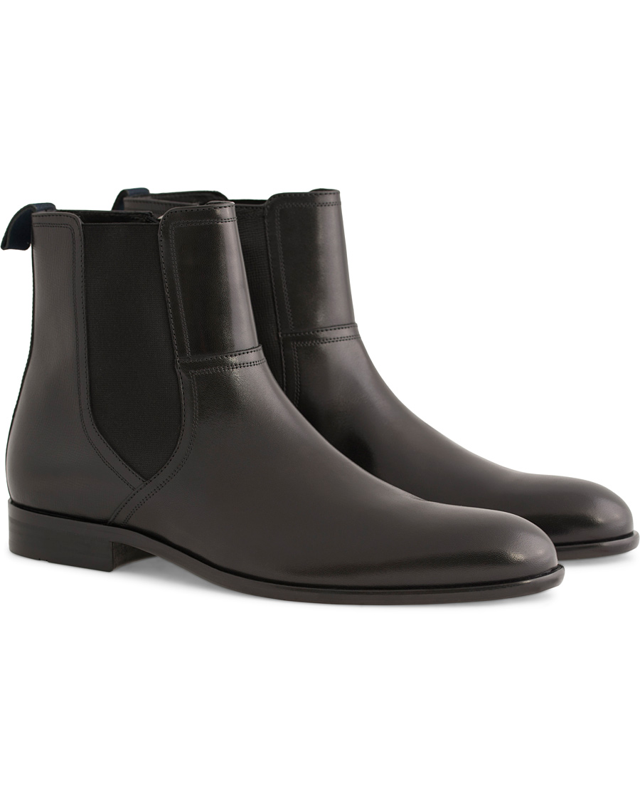 Herr | BOSS Manelo Chelsea Boot Black Calf | BOSS BLACK | BOSS Manelo Chelsea Boot Black Calf
