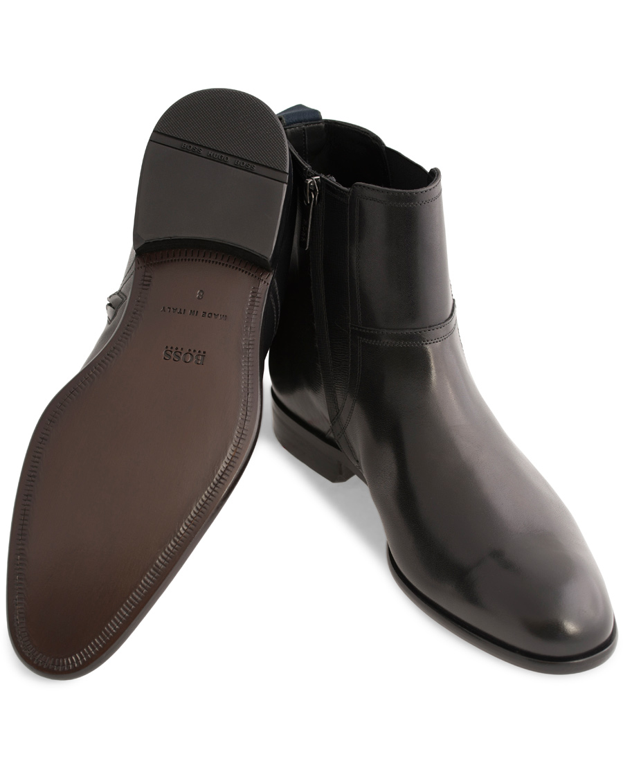Herr | BOSS Manelo Chelsea Boot Black Calf | BOSS BLACK | BOSS Manelo Chelsea Boot Black Calf