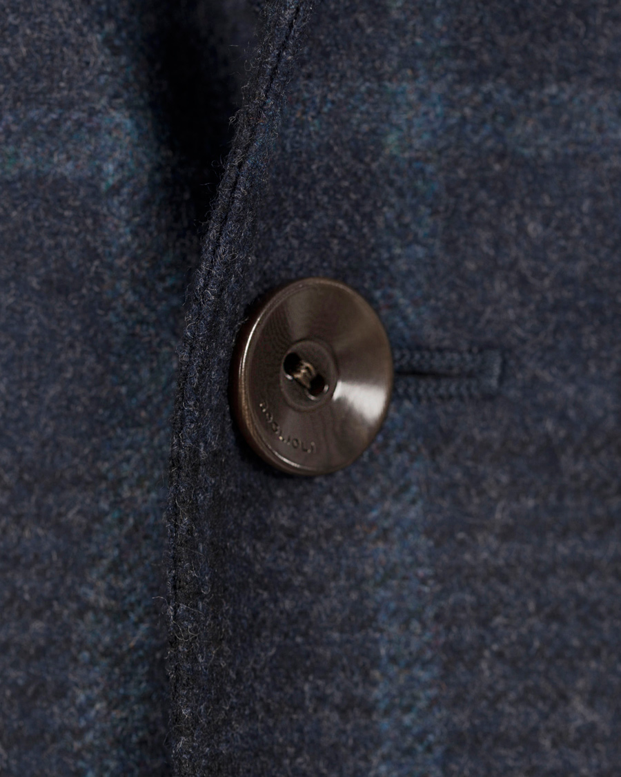 Herr | Kavajer | Boglioli | Dover Patch Pocket Glenncheck Wool Blazer Navy