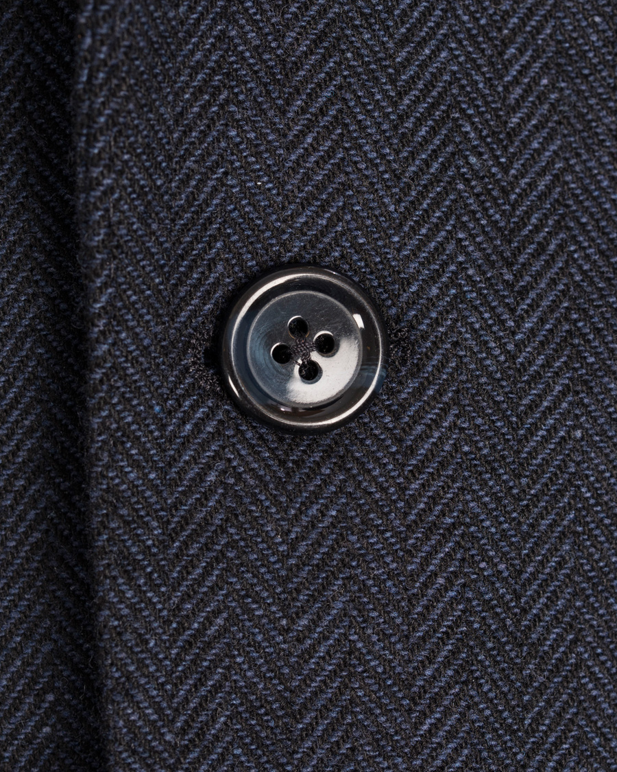 Herr | Kavajer | J.Lindeberg | Hopper Herringbone Blazer Blue Melange