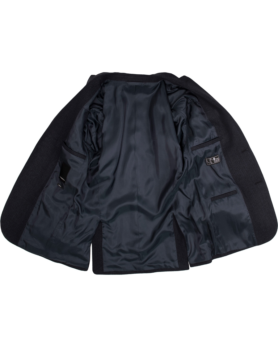 Herr | Kavajer | J.Lindeberg | Hopper Herringbone Blazer Blue Melange