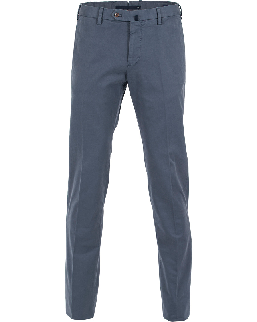 Herr | Byxor | Incotex | Slim Fit Comfort Chino Blue