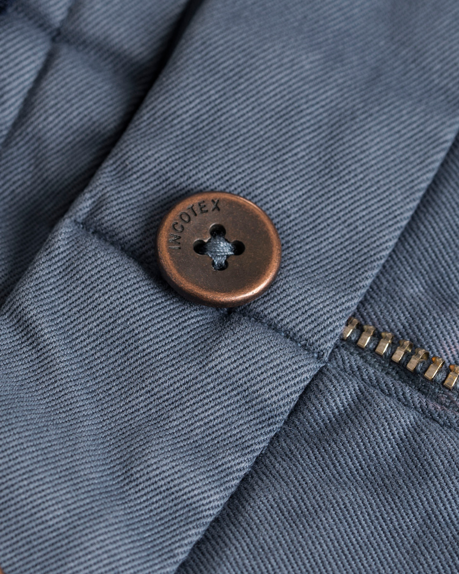 Herr | Byxor | Incotex | Slim Fit Comfort Chino Blue