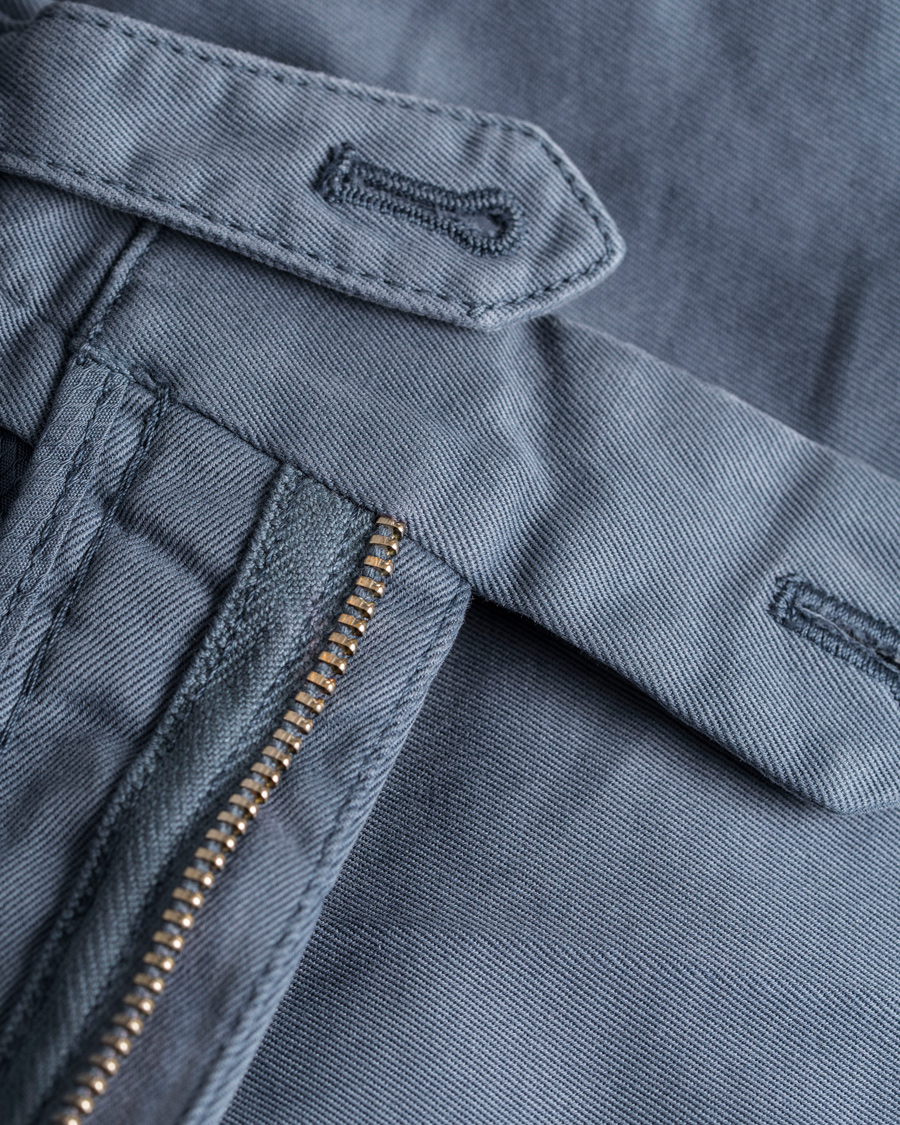 Herr | Byxor | Incotex | Slim Fit Comfort Chino Blue