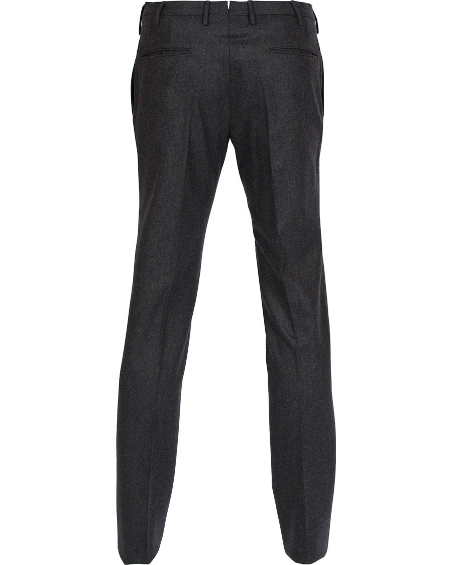 Herr | Byxor | Incotex | Super 100's Flannel Trousers Dark Grey
