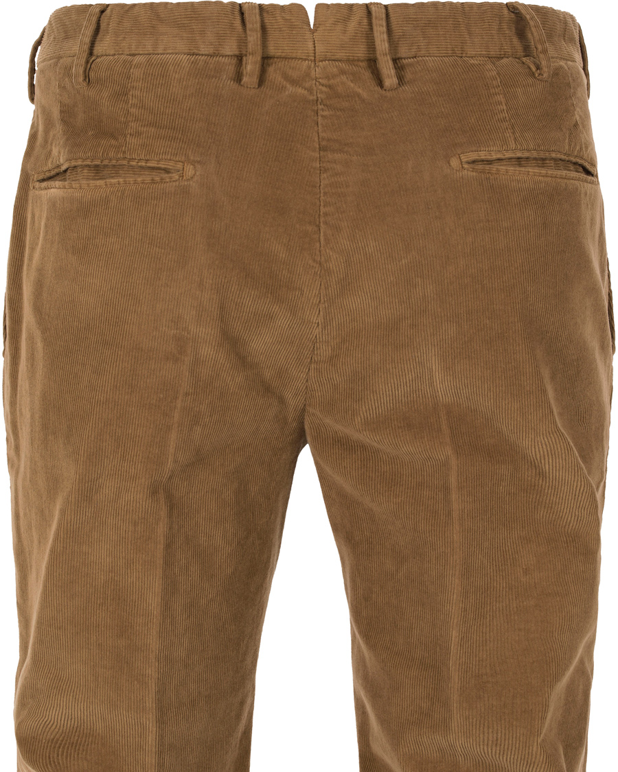 Herr | Byxor | Incotex | Garment Dyed Corduroy Trousers Light Brown