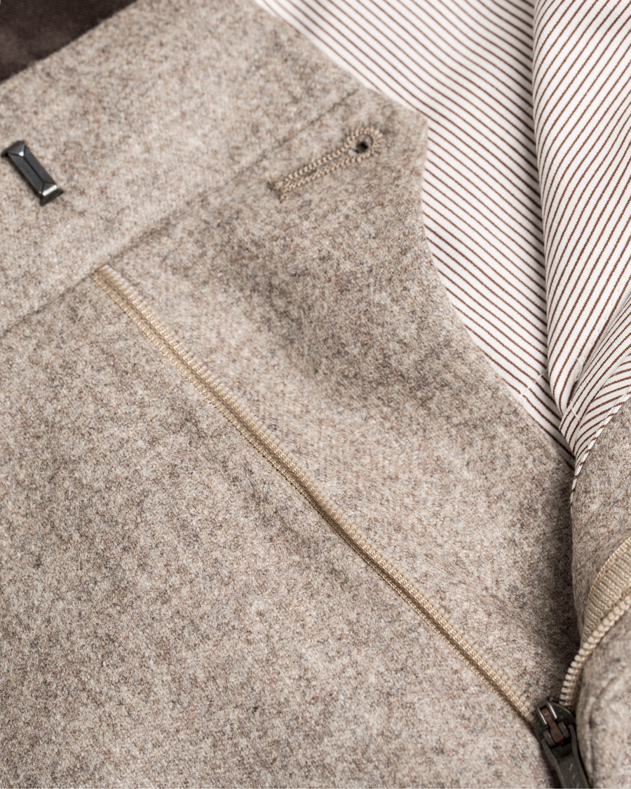 Herr | Byxor | Morris Heritage | Fred 100's Flannel Trousers Camel 52