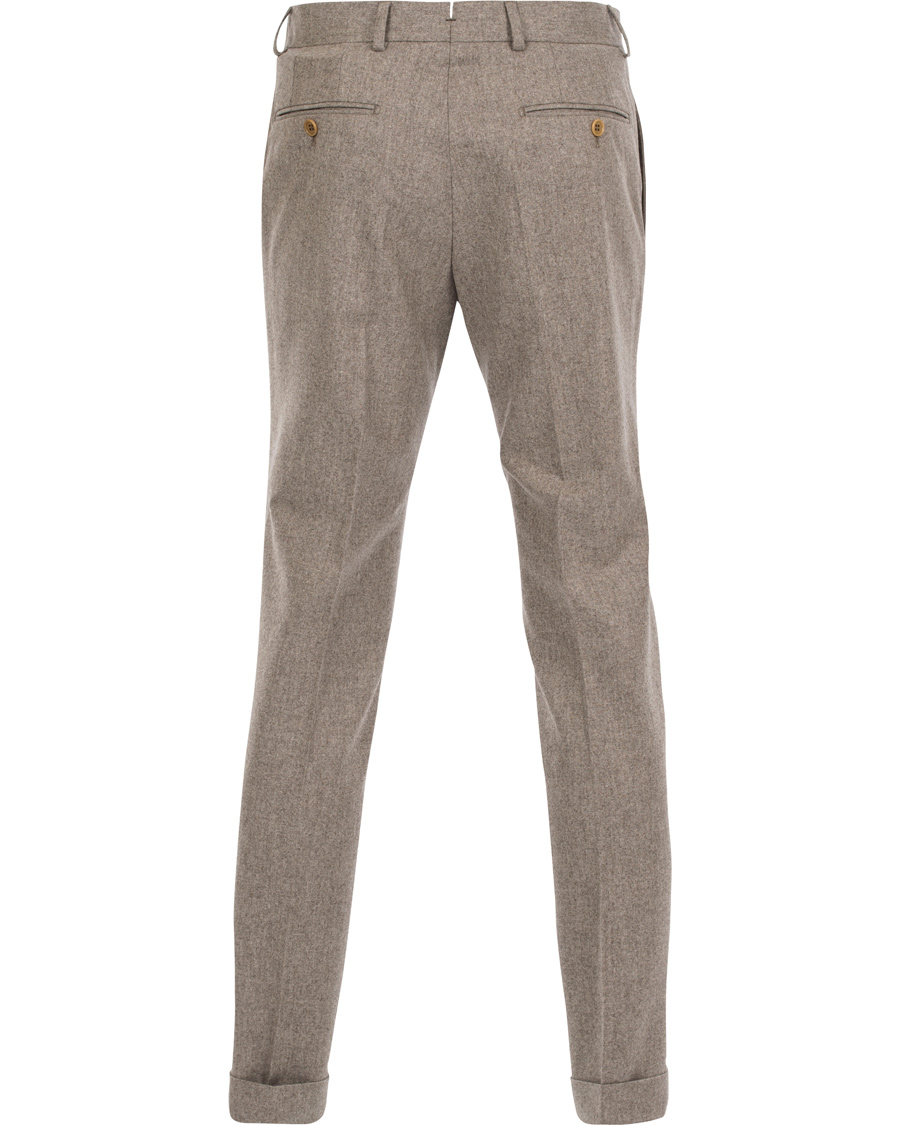 Herr | Byxor | Morris Heritage | Fred 100's Flannel Trousers Camel 52