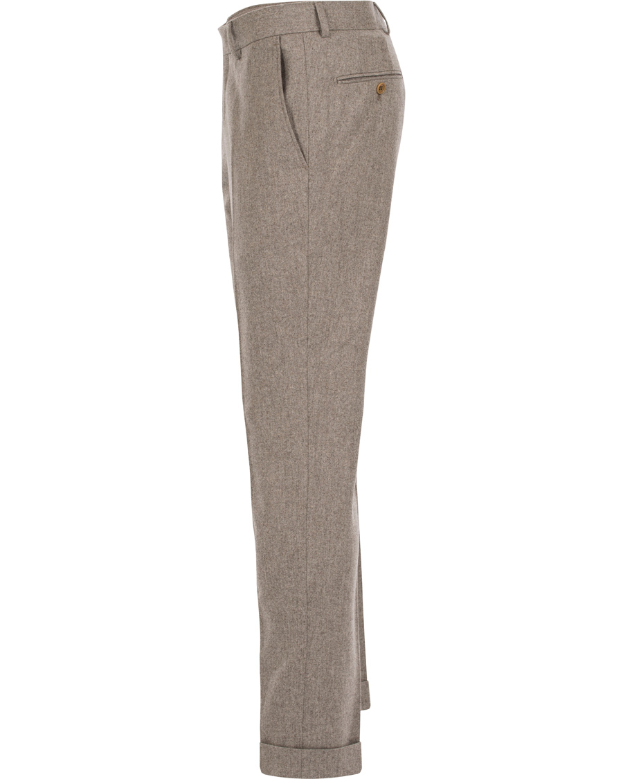 Herr | Byxor | Morris Heritage | Fred 100's Flannel Trousers Camel 52