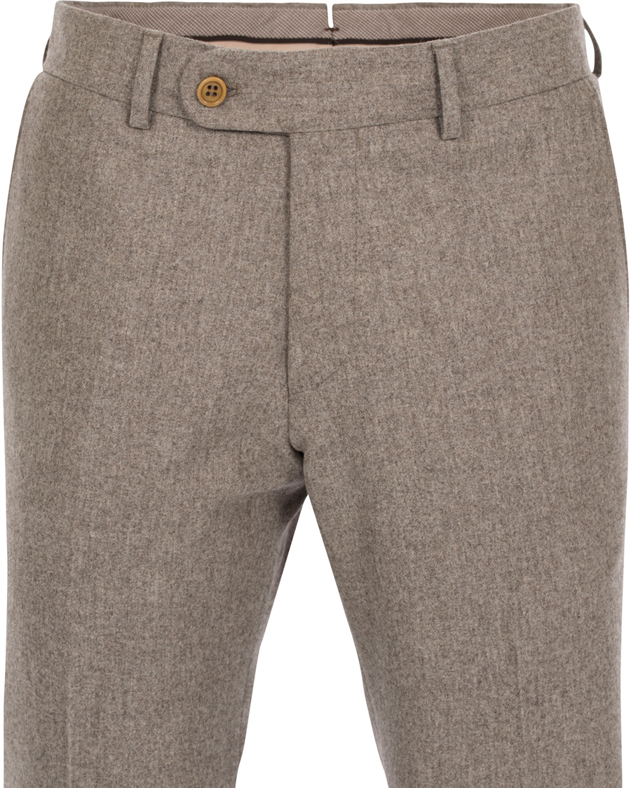 Herr | Byxor | Morris Heritage | Fred 100's Flannel Trousers Camel 52