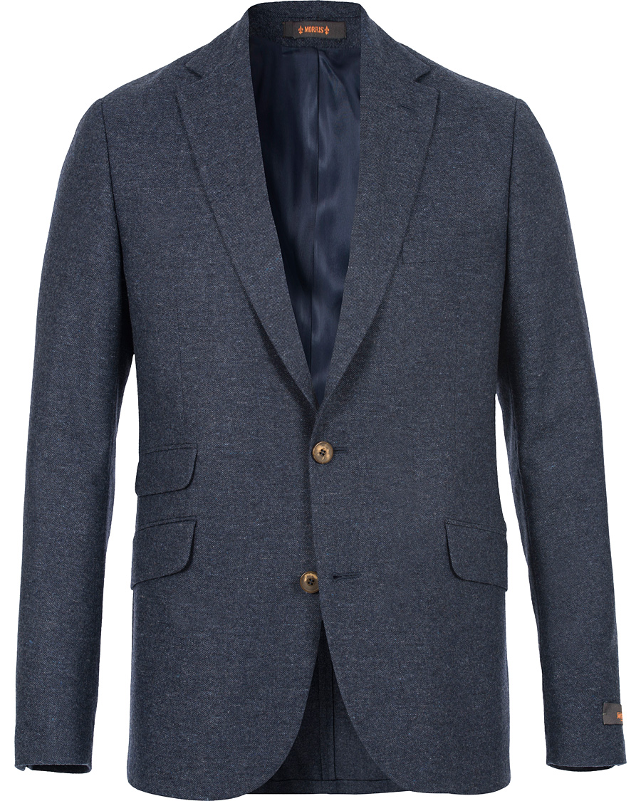 Herr | Kavajer | Morris | Soft Donegal Blazer Old Blue