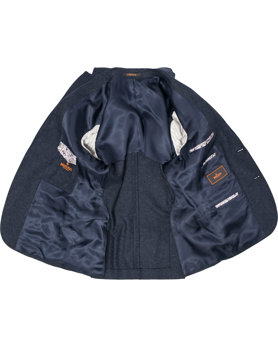 Herr | Kavajer | Morris | Soft Donegal Blazer Old Blue