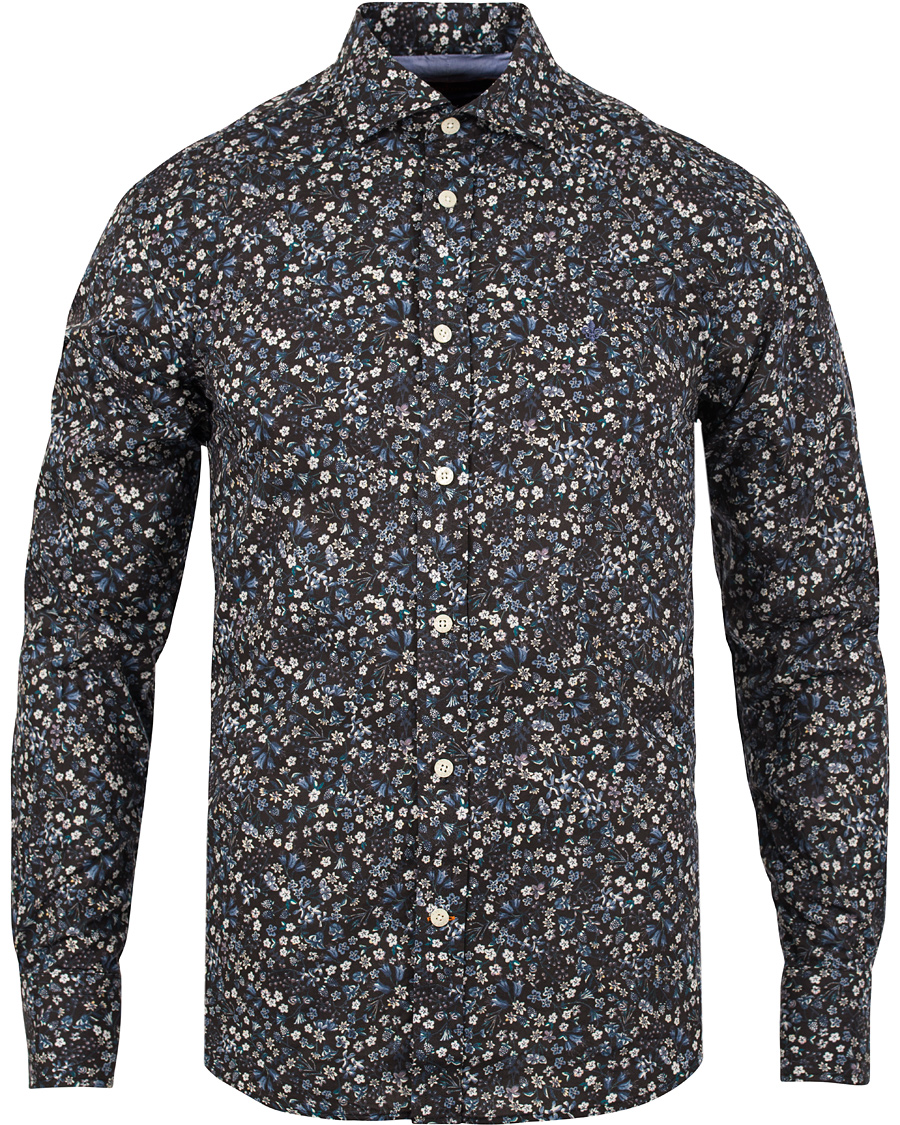 Herr | Skjortor | Morris | New Barrel Liberty Printed Shirt Navy