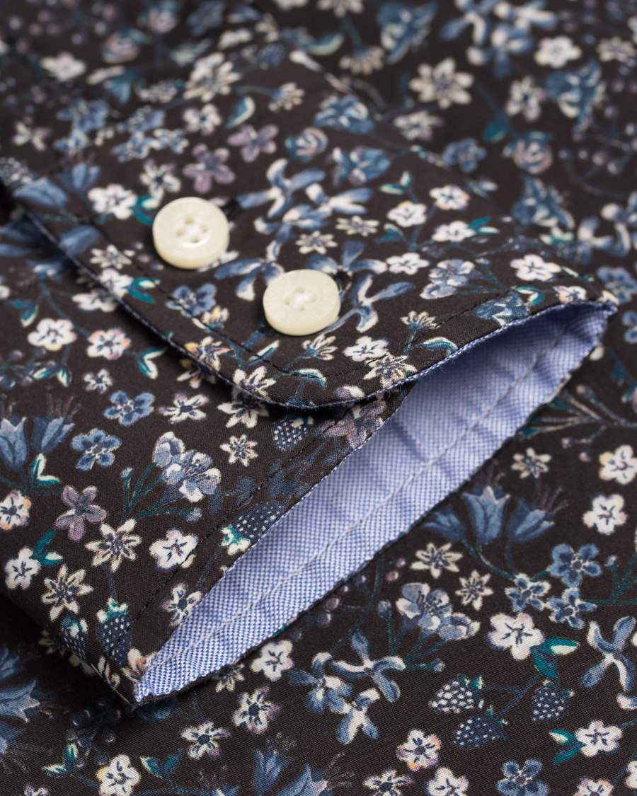 Herr | Skjortor | Morris | New Barrel Liberty Printed Shirt Navy