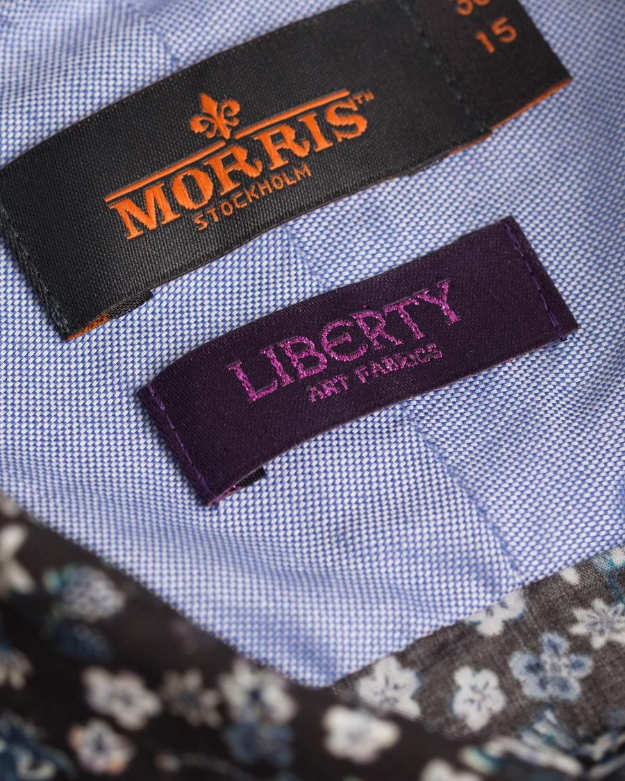 Herr | Skjortor | Morris | New Barrel Liberty Printed Shirt Navy