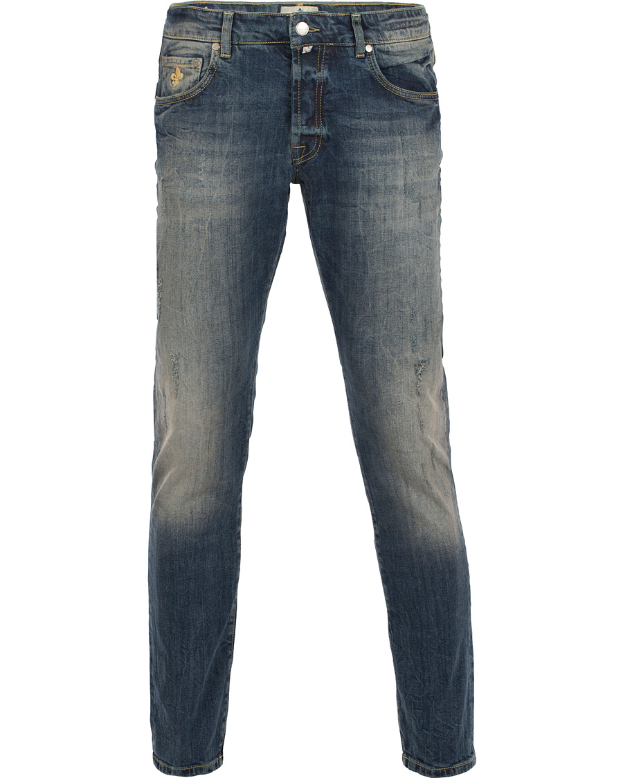 Herr | Jeans | Morris | Steve Vintage Jeans Dar Wash Blue Hole